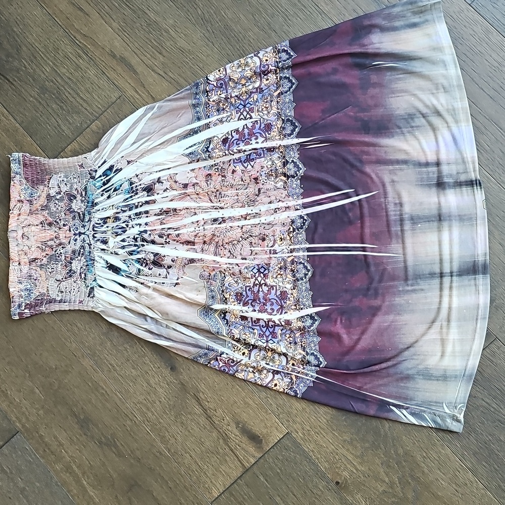 BOHO STRAPLESS DRESS - Picture 3 of 10